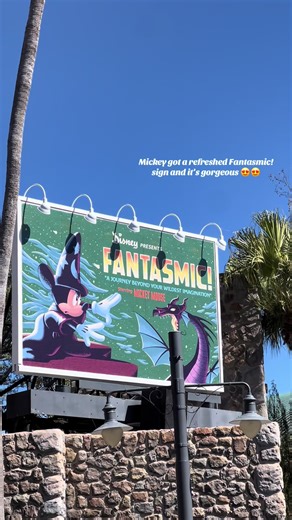 Mickey’s Fantasmic! Sign Revamp at Hollywood Studios