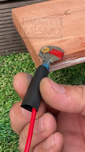 Using a wrench to lock a power cable safely and for good #KansasDIY #SecureFix #HandyTrick