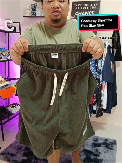 Stylish Corduroy Shorts for Plus Size Men