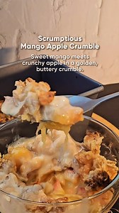 82K views · 112 reactions | Mango season is back! Don’t settle for the usual. Turn them into a Mango Apple Crumble. With sweet mangoes and crunchy apples, it’s the ideal dessert for a picnic or a road trip craving.  Refreshing, fruity and absolutely divine. ✨ Discover your everyday essentials: https://bit.ly/3RJT1Kd #MyMercato #PassionateFoodies | Mercato Malaysia | Facebook