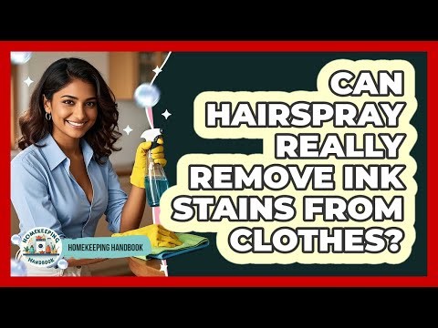 Can Hairspray Really Remove Ink Stains From Clothes?