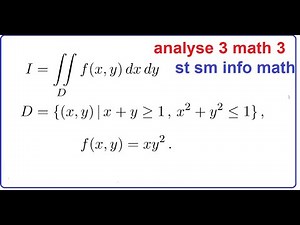 analyse 3 math 3 Multiple integral td st info math l2