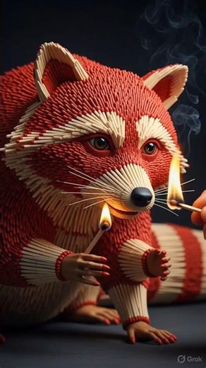 🔥 “Insane Matchstick Sculpture (1000+ Sticks) 😳”