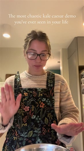 Kale Caesar Salad Recipe: A Fun Late Night Cooking Demo