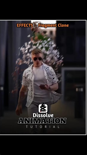 Dissolve Animation Tutorial 🔥 CapCut Fragment Clone Effect #shorts