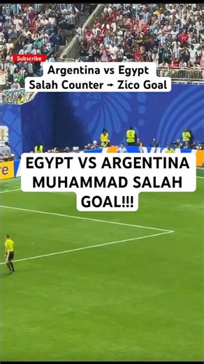 Argentina vs Egypt - Salah’s INSANE Counter Attack Sets Up Zico Goal | World Cup 2026 Round of 16