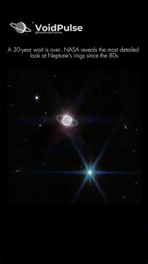 Neptune's Rings: HIDDEN for 30 Years 🪐 #space #shorts