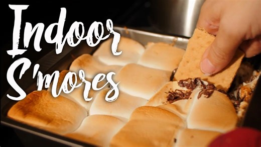 Make rich and gooey indoor s’mores with just a few steps