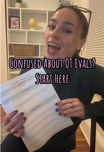 OT evaluations can feel overwhelming- especially when you’re trying to remember everything that matters. This free guide walks you through what to gather, who to talk to, and how to build a complete picture without second-guessing yourself. I originally made it for my fieldwork students, and now I use it myself to stay organized and efficient. Link in bio! ⭐️ #schoolbasedot #pediatricot #occupationaltherapist #otstudent #occupationaltherapystudent