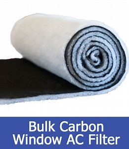 Window Air Conditioner Poly   Carbon Filter 24"x96" Roll 1 Pack