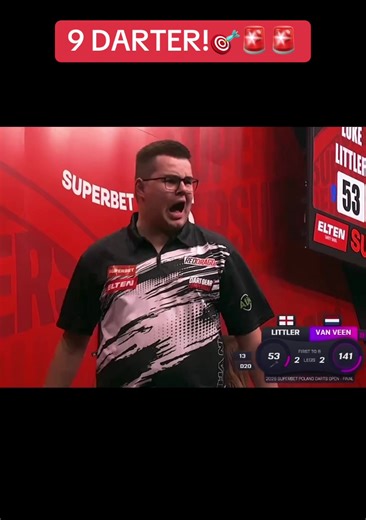 Van Veen Scores Impressive 9-Darter Against Littler!