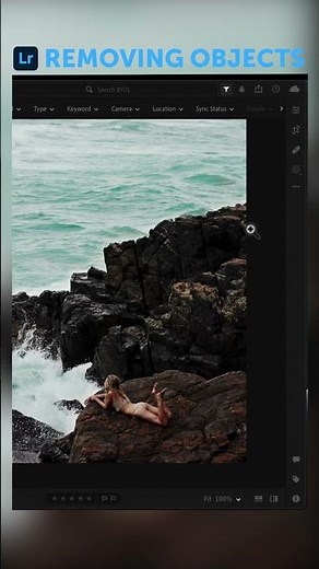 Remove objects in Adobe Lightroom! #shorts