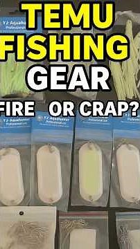 Temu Fishing Gear Review — Fire or Straight Trash? 🎣