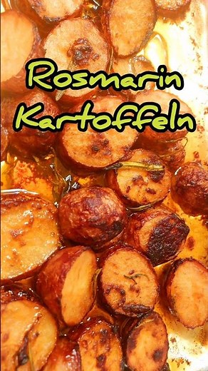 Marinierte Rosmarinkartoffeln aus dem Backofen, eine leckere Beilage zum Grillen