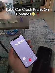 Fake Car Crash On Dominos #fyp #funny #prank #metaglasses