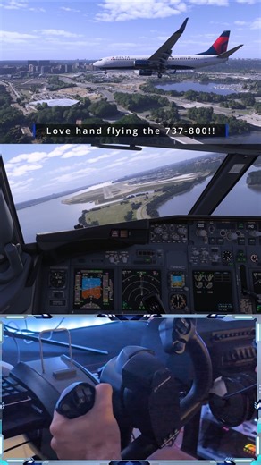 MSFS 2024 - PMDG 737 landing - Flight Simulator Realism #msfs2024 #msfs2020 #aviation #pmdg