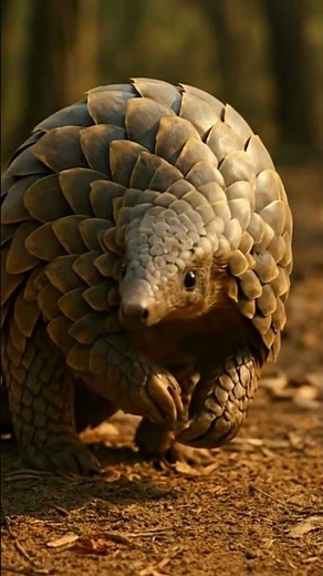 Pangolins Curl into a Ball When Threatened