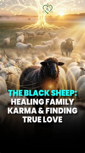 👇🏽 THE BLACK SHEEP WAS NEVER THE PROBLEM - Every family has one. - The one who doesn’t fit the script. - The one who questions everything. - The one who carries the weight of the lineage. - At first they’re called the black sheep. - But what most families don’t realize is… that soul volunteered. - To feel the wounds. - To break the patterns. - To heal what generations before could not face. - And along the way many mistake intensity for love… trauma bonding for soul connection… nervous system 