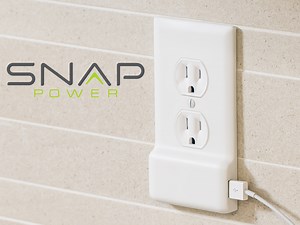 SnapPower Charger, A Wall Outlet Cover Plate That Adds a USB Charging Port With No Rewiring Needed