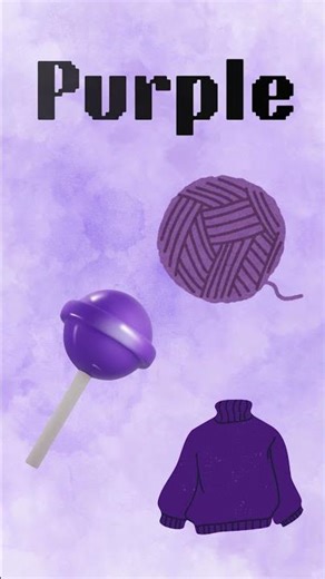 Learning colors for kids: Color Purple #forkids #colorsforkids #funlearning