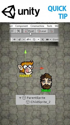 Unity Tip: Don't go insane! Learn about these buttons! Pivot-Center Local-Global
