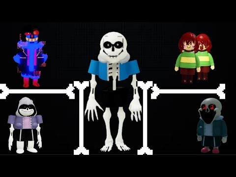 Sans Omniversal Battles: All Stronger Characters Showcase + EXP