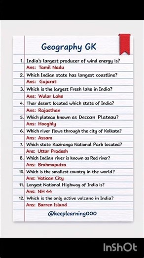 Geogrophy imp questions#competitiveexams #comment