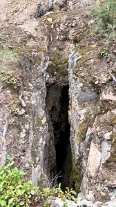 This stope left a huge open slot in the ground at this old silver mine. #pnw #offcourseexplorations #lostmine #history | The Official Off Course Explorations Page