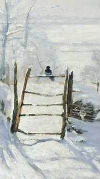 ❄️ Dive into the quiet beauty of MONET'S snowscapes