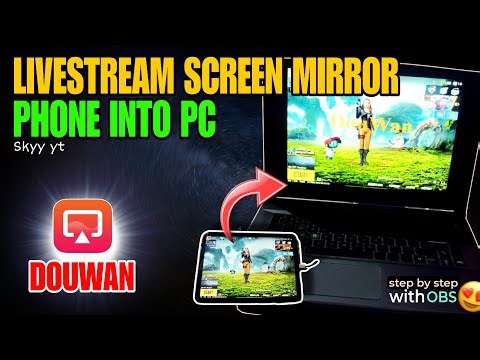 HOW TO SCREEN MIRROR WITH DOUWAN IN ANDROID/ IOS TO PC AND OBS SETTING