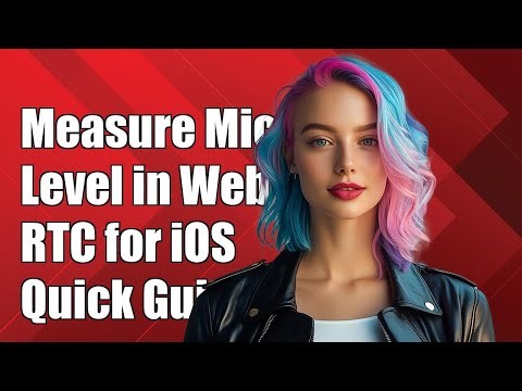 Measure microphone level in WebRTC for iOS
