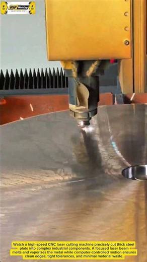 Inside a High-Speed Laser Cutting Machine | Precision Steel Manufacturing