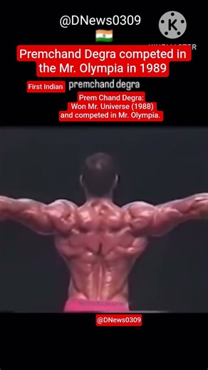 Premchand Degra the first Indian who competed in the Mr. Olympia in 1989