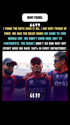 Nepal captain emotional message after losing to England #t20worldcup2026 #englandvsnepal