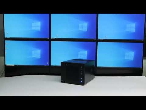 Multiscreeen Cube PC with AMD FirePro W600 GPU offering 6x MiniDisplay Port Video Output