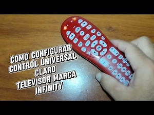 Código para TV INFINITY. Control remoto universal Claro.