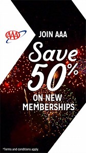 Limited-Time Offer! Save 50% on new AAA Memberships. Enjoy 24/7 security & savings everywhere you go. | AAA The Auto Club Group