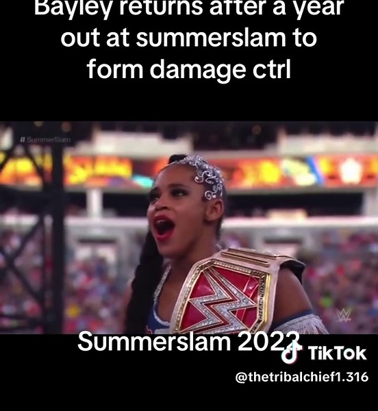 Bayley returns after a year out to form damage ctrl at Summerslam 2022 #wwe #wrestling #viral #summerslam #wrestlingtiktok