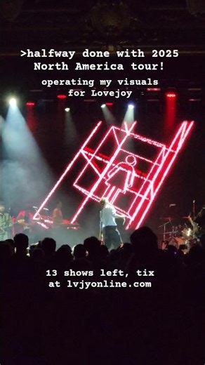 VJing in San Francisco | Lovejoy "One Simple Tour" 🇺🇸🇨🇦