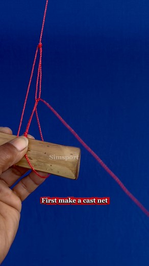 first step in making a casting net #knot #net | Nandang Safaat
