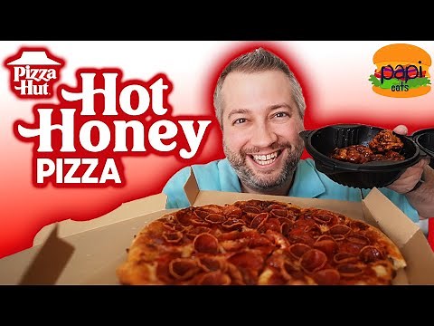 Pizza Hut NEW Hot Honey Double Pepperoni Pizza & Boneless Wings Review