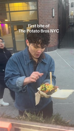 First Bite at Potato Bros NYC