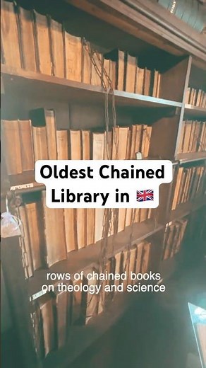 We stepped inside one of the oldest chained libraries in England — Trigge Library
