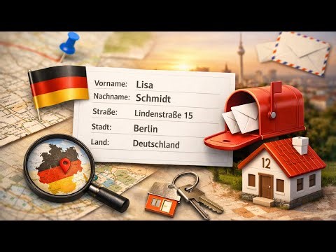 German Address Vocabulary 🇩🇪 | Vorname, Straße, Stadt einfach erklärt