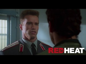 Schwarzenegger visits the gangster boss in prison - Red Heat (1988) HD