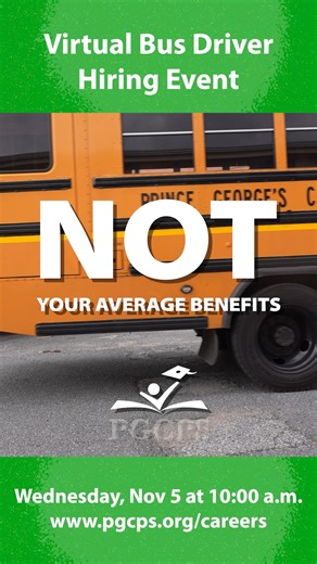 124 reactions · 86 shares | We're hiring school bus drivers, and we want to meet YOU! PGCPS offers competitive salaries, amazing benefits, flexible scheduling, paid CDL training and more. Join us Wednesday, Nov. 5 at 10 a.m. for a virtual hiring event to get started. ✅ Register: tinyurl.com/DrivewithusNov5th | Prince George's County Public Schools | Facebook