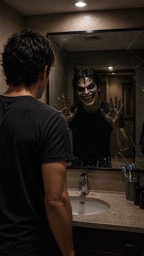 The Mirror Smiles Back 😨 | AI Horror Short | Scary Mirror Monster
