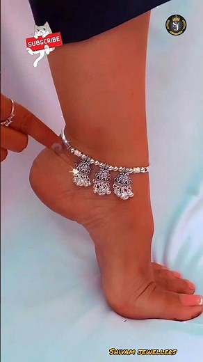 unique bridal anklet design collection 🎁🔥 chandi ki payal ka design #shivamjewellers101 #shortsfeed