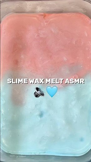 How satisfying is this slime wax melt ASMR 🔊🩵