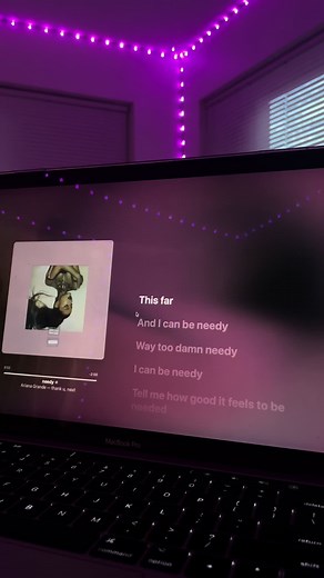 Needy(remix)~Ariana Grande🌺🎶 #tiktok #macbook #fyp #trending #lyrics | Ariana Grande